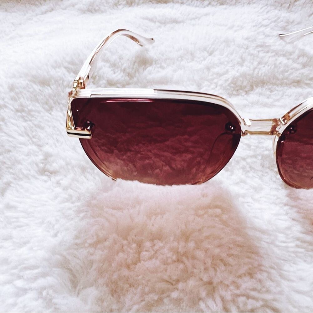 Liana Light Brown Sleek Sunglasses - Picture 3 of 11